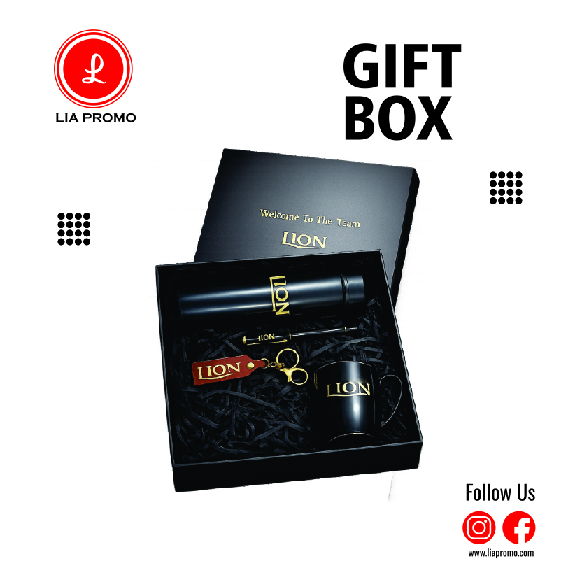 Product Design- Corporate Gift Boxes.cdr Gift Box - Black & Gold - Image 1