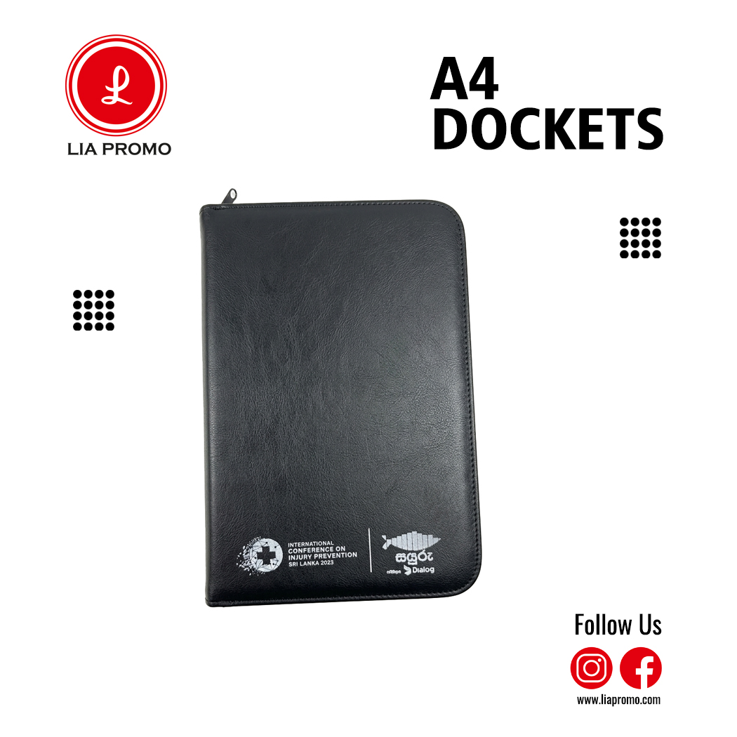 Product Design - Pen.cdr A4 Synthetic Leather File Docket – Classic Black - Image 1