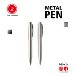 Brushed Silver Metal Ballpoint Pen