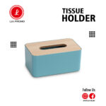 Modern Nordic Tissue Box Cover – Teal Blue